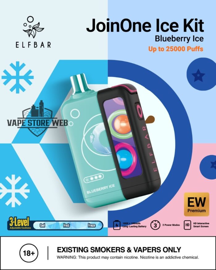 elf bar joinone ice kit in uae bluberry ice