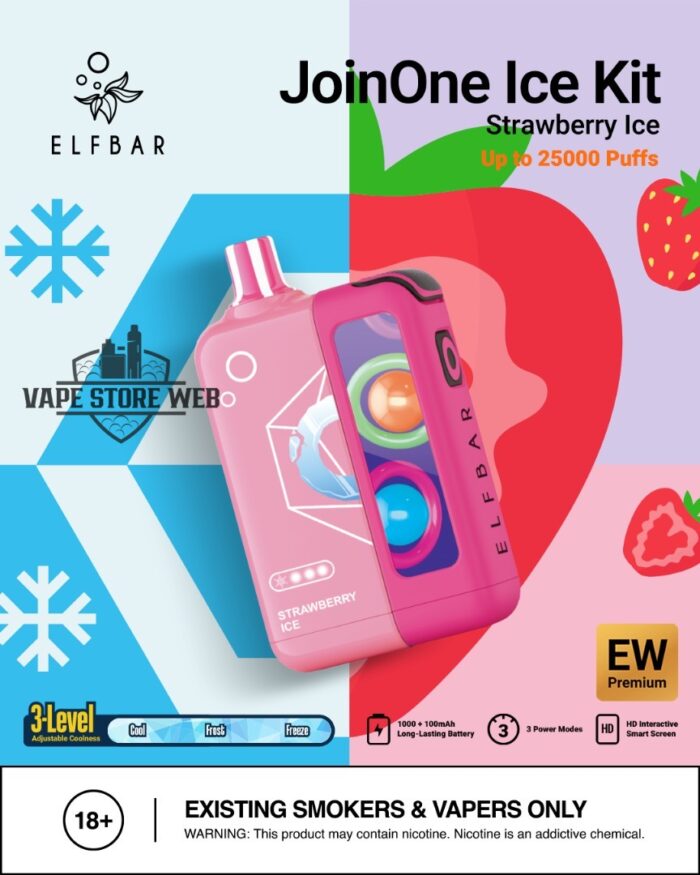 elf bar joinone ice kit in uae strawberry ice