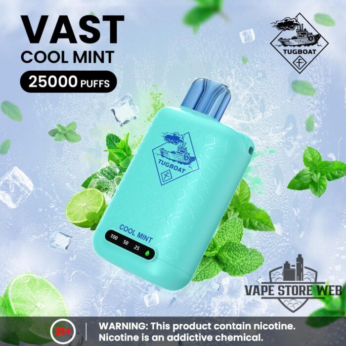 tugboat vast 25k 50mg cool mint