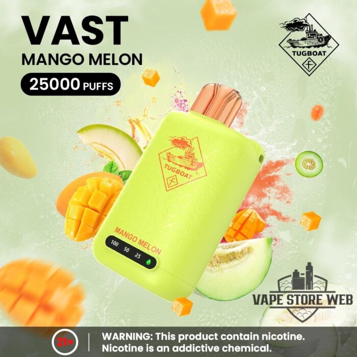 tugboat vast 25k 50mg mango melon