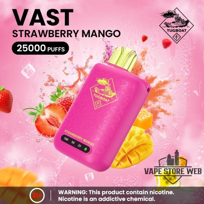 tugboat vast 25k 50mg strawberry mango