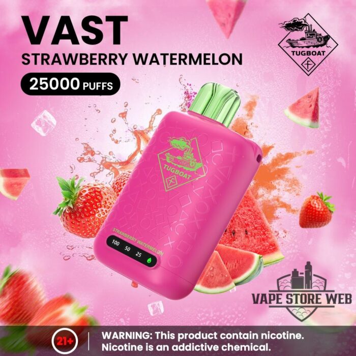 tugboat vast 25k 50mg strawberry watermelon