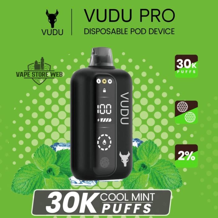 vudu pro 30k puffs 20 mg cool mint