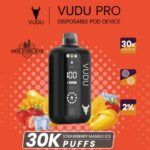 vudu pro 30k puffs 20 mg strawberry mango ice