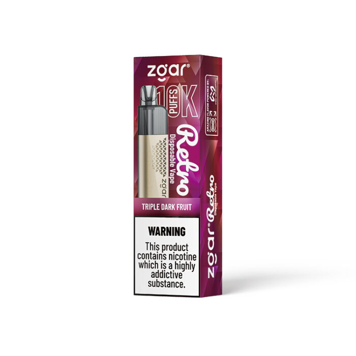 zagr retro 10000 puffs 5_(50mg) nicotine Triple Dark Fruit