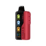 Elfbar trio up to 40000 puffs 50mg nicotine 4 mesh coil disposable vape in Dubai scary-berry