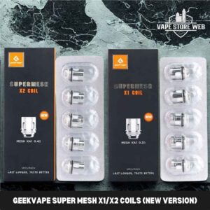 GEEKVAPE Super Mesh X1X2 Coils (New Version) – 5pcspack In Dubai, UAE