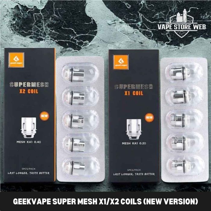 GEEKVAPE Super Mesh X1X2 Coils (New Version) – 5pcspack in Dubai, UAE