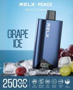 RELX Peace 25k puffs 20MG Disposable Vape in Dubai Grape Ice