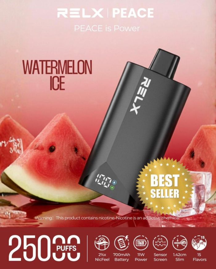 RELX Peace 25k puffs 20MG Disposable Vape in Dubai Watermelon Ice