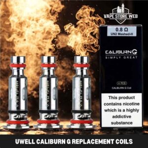UWELL CALIBURN G REPLACEMENT COILS 0.8OHM AND 1.0OHM In Dubai