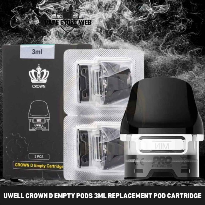 UWELL Crown D Empty Pods 3ml Replacement Pod Cartridge in Dubai, UAE UWELL Crown D Empty Pods 3ml Replacement Pod Cartridge in Dubai, UAE