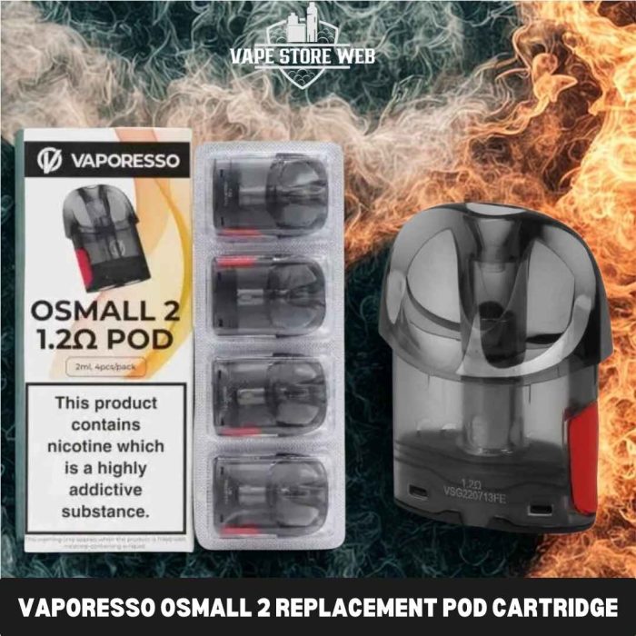 VAPORESSO Osmall 2 Replacement Pod Cartridge (4 PCS) in Dubai, UAE VAPORESSO Osmall 2 Replacement Pod Cartridge (4 PCS) in Dubai, UAE