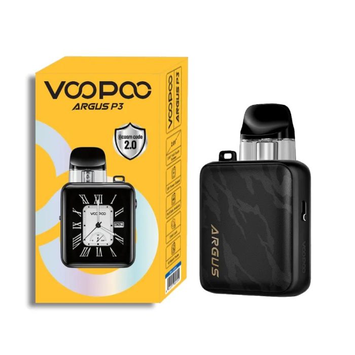 VOOPOO Argus P3 Pod Kit in Dubai Black Leather