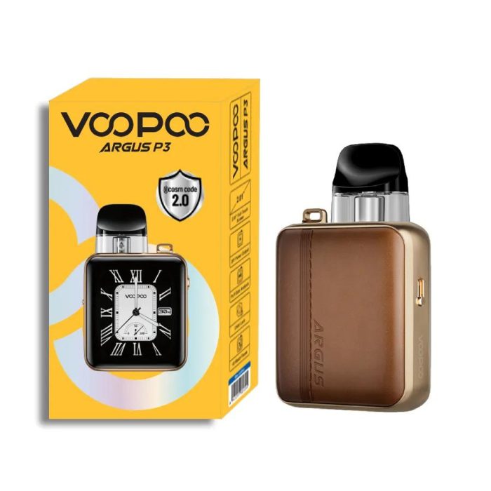 VOOPOO Argus P3 Pod Kit in Dubai Brown Leather
