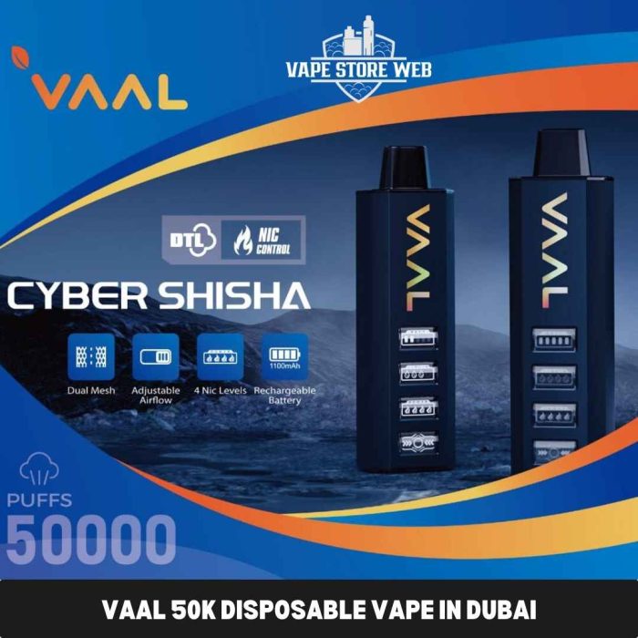 Vaal 50k Disposable Vape in Dubai Vape with taro ice cream theme