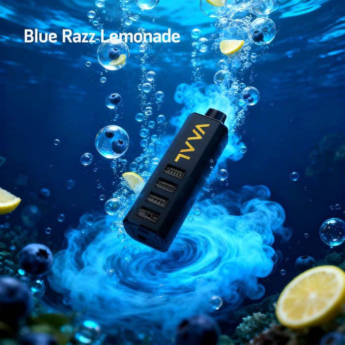 Vaal 50k Disposable Vape in Dubai Blue Razz Lemonade