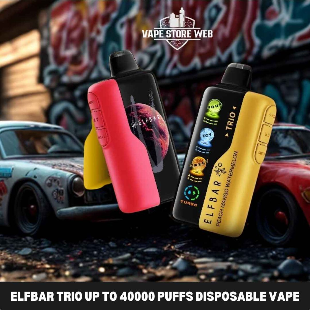 Elfbar Trio 40000 Puffs Disposable Vape in Dubai | 50mg
