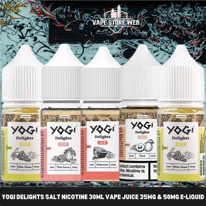 YOGI Delights Salt Nicotine 30ml Vape Juice 35mg & 50mg E-Liquid in Dubai, UAE