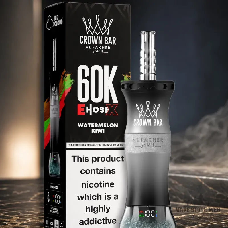 Al Fakher E-hore 60k puff Disposable Vape in Dubai 2 Alfakher E Hore 60k Puff Disposable Vape In Dubai Watermelon Kiwi