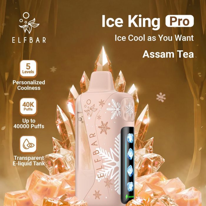elfbar ice king pro 40000 puffs disposable vape in Dubai assam tea