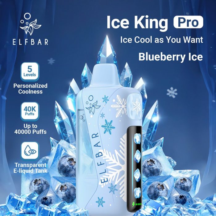 elfbar ice king pro 40000 puffs disposable vape in Dubai blueberry ice