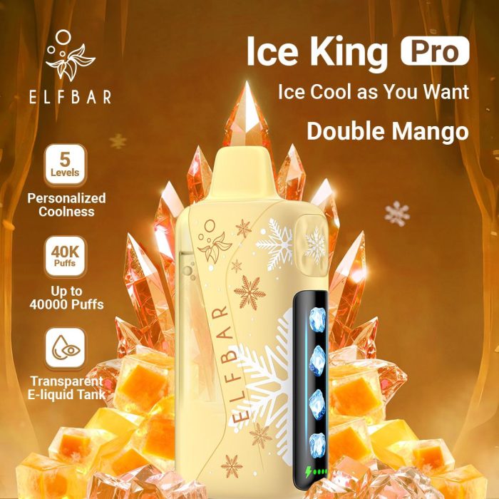 elfbar ice king pro 40000 puffs disposable vape in Dubai double mango