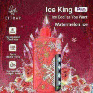 Elfbar Ice King Pro 40000 Puffs Disposable Vape In Dubai Watermelon Ice