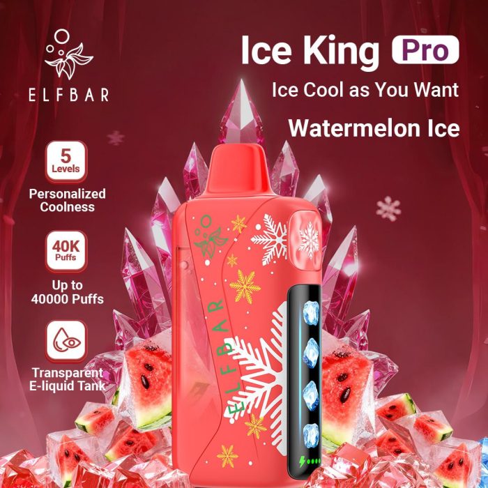 elfbar ice king pro 40000 puffs disposable vape in Dubai watermelon ice