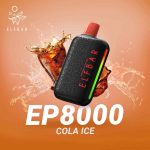 Elfbar ep 8000 puffs 5_(50mg) none rechargeable disposable vape in Dubai COLA-ICE