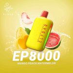 Elfbar ep 8000 puffs 5_(50mg) none rechargeable disposable vape in Dubai MANGO-PEACH-WATERMELON