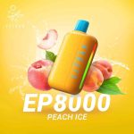 Elfbar ep 8000 puffs 5_(50mg) none rechargeable disposable vape in Dubai PEACH-ICE