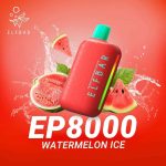 Elfbar ep 8000 puffs 5_(50mg) none rechargeable disposable vape in Dubai WATERMELON