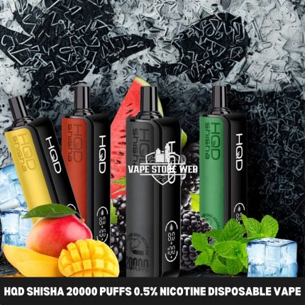 HQD Shisha 20000 Puffs 0.5_ nicotine Disposable Vape in Dubai