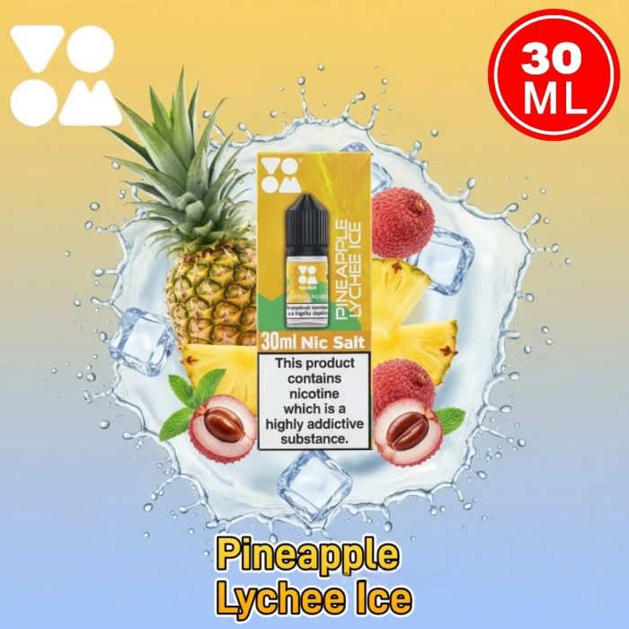 Voom Salt Nicotine 30mg 30ml in the UAE PINEAPPLE LYCHEE ICE