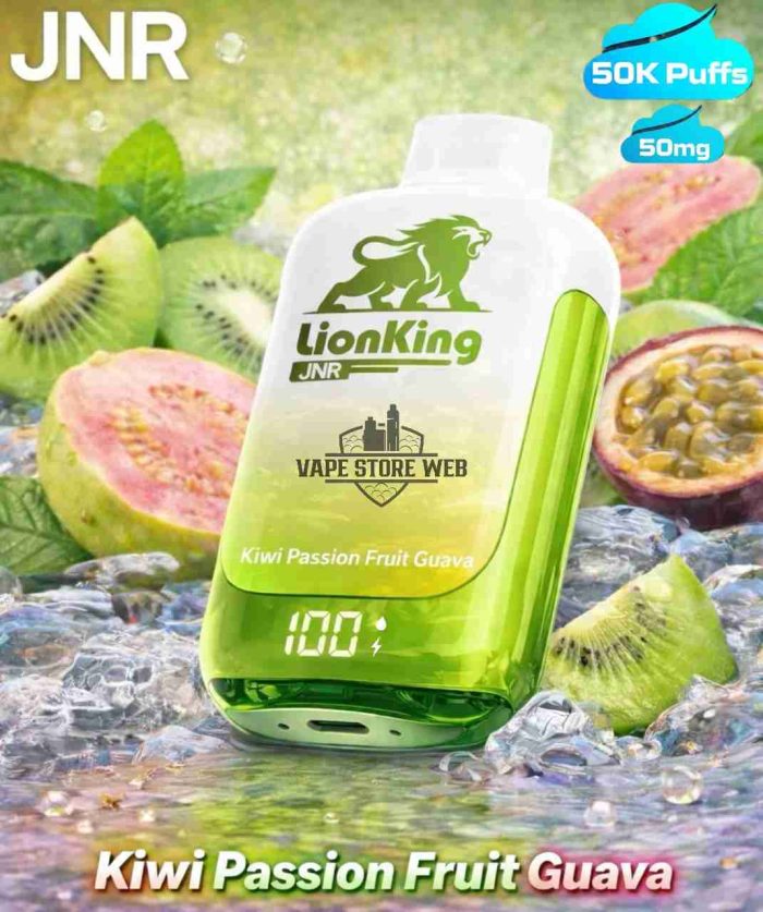 JNR Lion King 50000 Puffs 50mg Disposable Vape in Dubai Kiwi Passion Fruit Guava