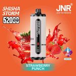 JNR Shisha Storm 52000 Puffs Disposable Vape 2mg DTL in the UAE strawberry punch