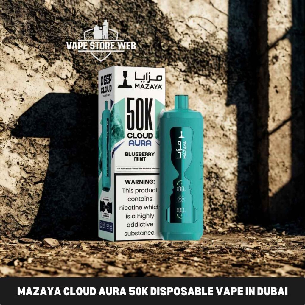 Mazaya full range guide: Mazaya Cloud Aura 50K disposable vape in Dubai