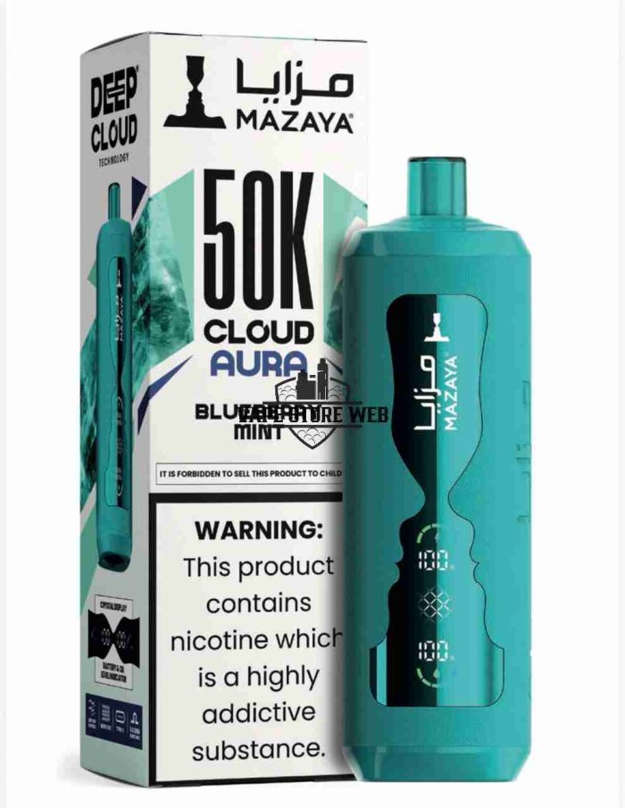 MAZAYA CLOUD AURA 50K Disposable Vape in Dubai blueberry mint
