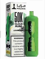 MAZAYA CLOUD AURA 50K Disposable Vape in Dubai lemon mint
