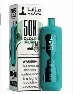 MAZAYA CLOUD AURA 50K Disposable Vape in Dubai mint
