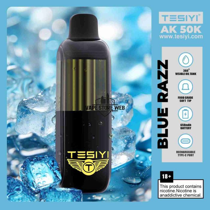 TESIYI AK 50000 Puffs 50mg Disposable Vape in Dubai blue razz
