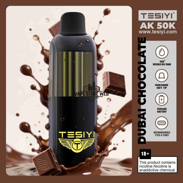TESIYI AK 50000 Puffs 50mg Disposable Vape in Dubai dubai chocolate