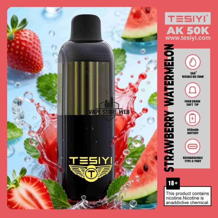 TESIYI AK 50000 Puffs 50mg Disposable Vape in Dubai strawberry watermelon