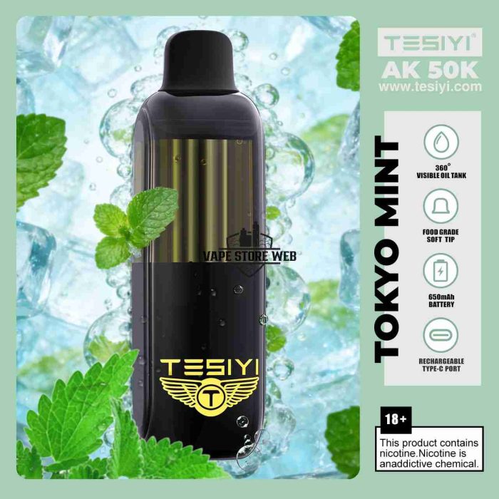 TESIYI AK 50000 Puffs 50mg Disposable Vape in Dubai tokyo mint