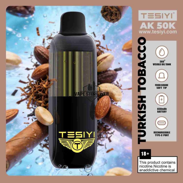 TESIYI AK 50000 Puffs 50mg Disposable Vape in Dubai turkish tobacco