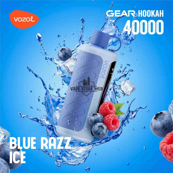 VOZOL Gear Hookah 40000 Puffs Disposable Vape 5mg in the UAE blue-razz-ice