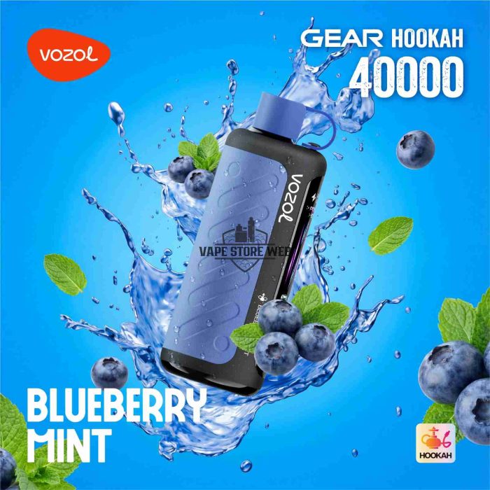 VOZOL Gear Hookah 40000 Puffs Disposable Vape 5mg in the UAE blueberry-mint