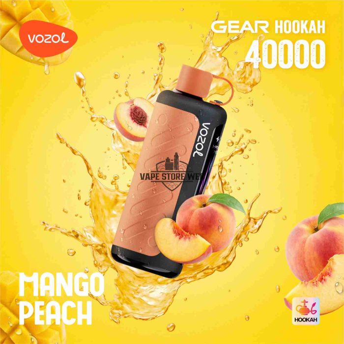 VOZOL Gear Hookah 40000 Puffs Disposable Vape 5mg in the UAE mango-peach