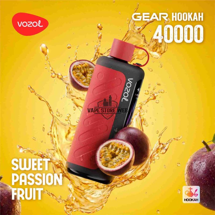 VOZOL Gear Hookah 40000 Puffs Disposable Vape 5mg in the UAE sweet-passion-fruit